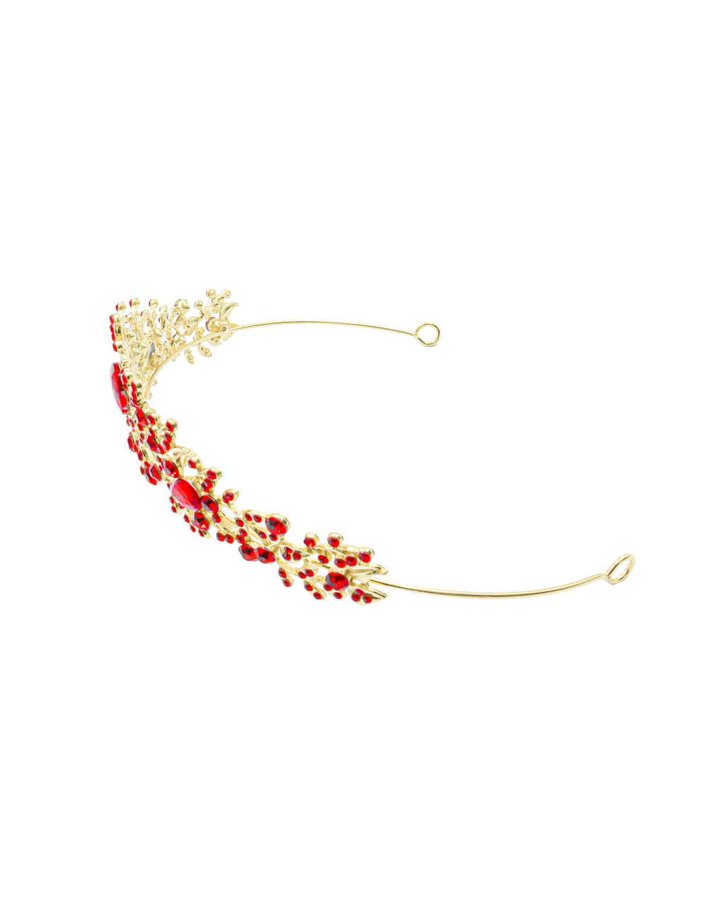 Corona Dorada de Diadema con piedras  - M250 Oro Laminado