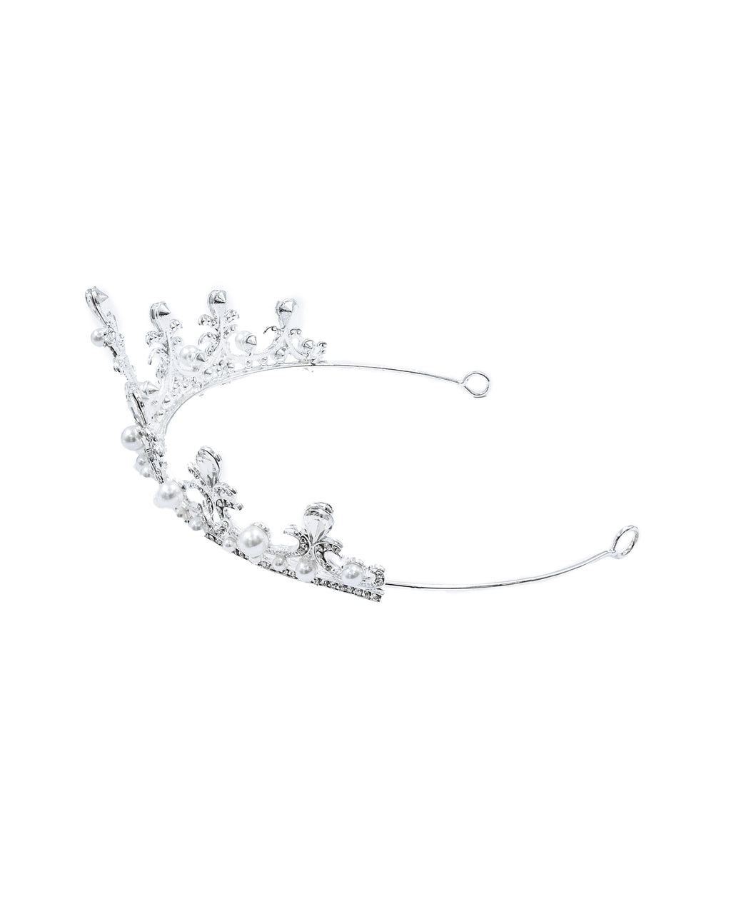 Corona Plateada de Diadema con piedras  - M56 Oro Laminad