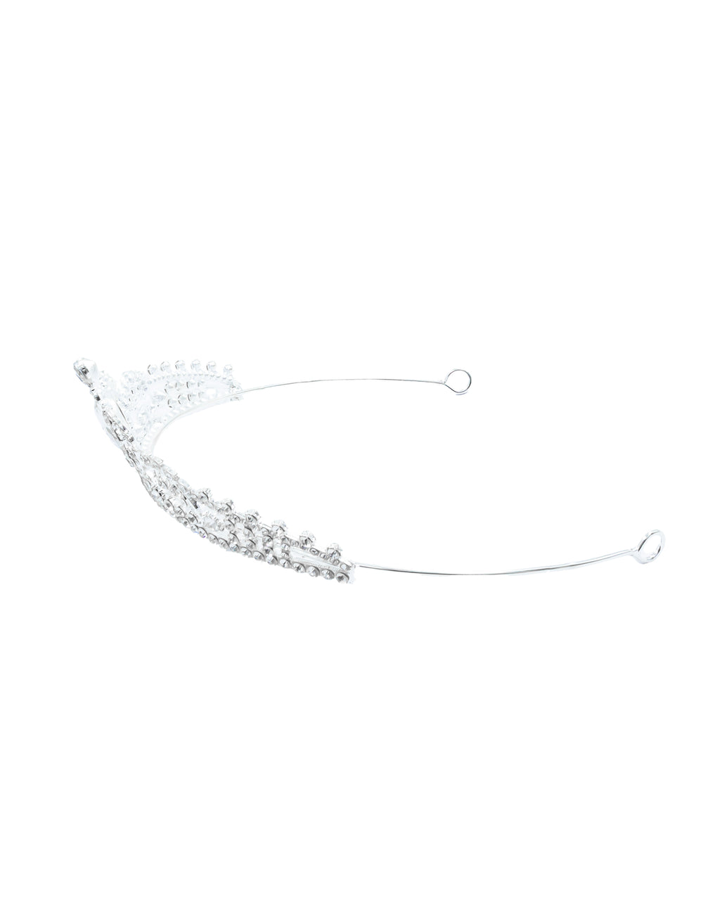Corona Plateada de Diadema con piedras  - M106 Oro Laminado