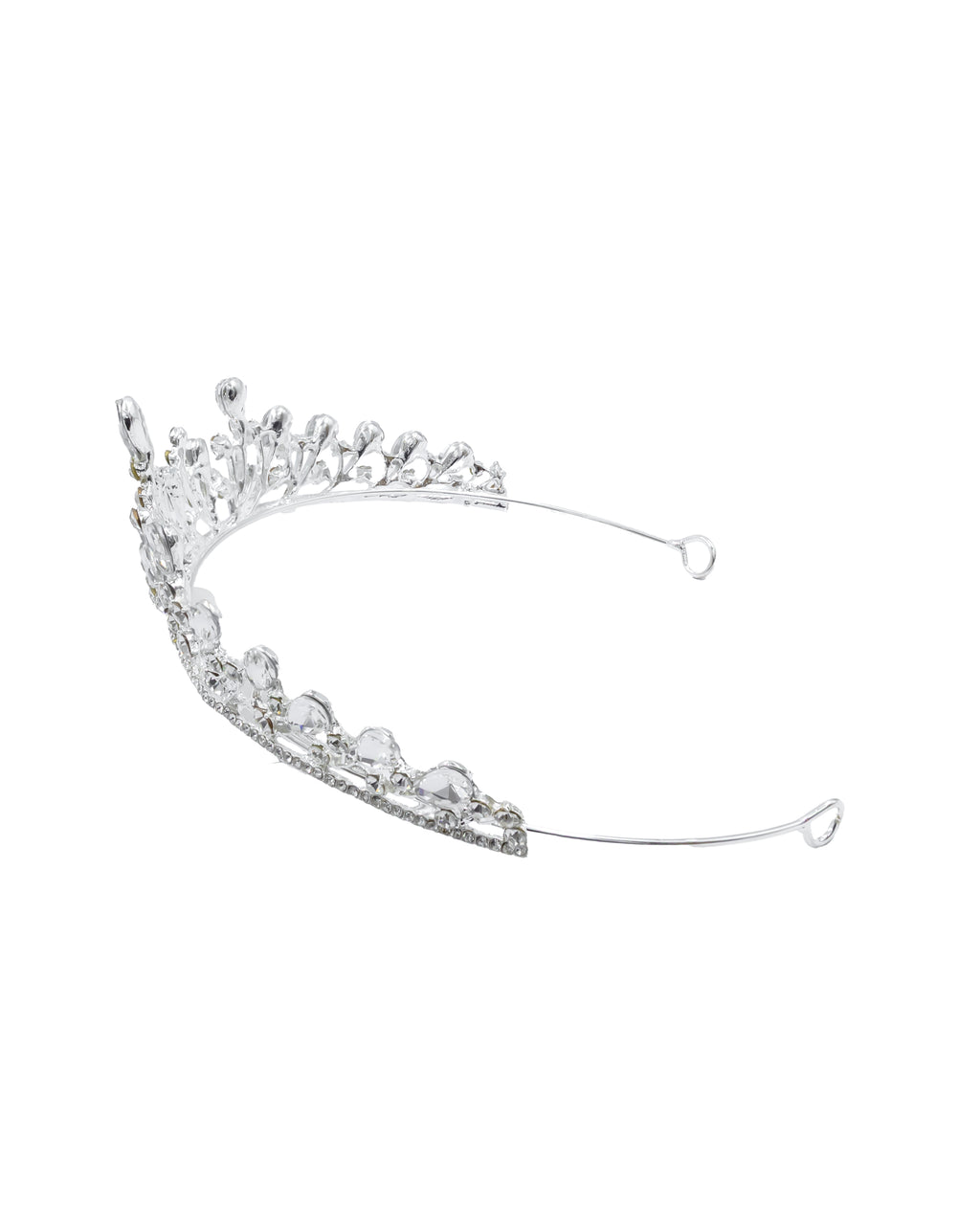 Corona Plateada de Diadema con piedras  - M53 Oro Laminad