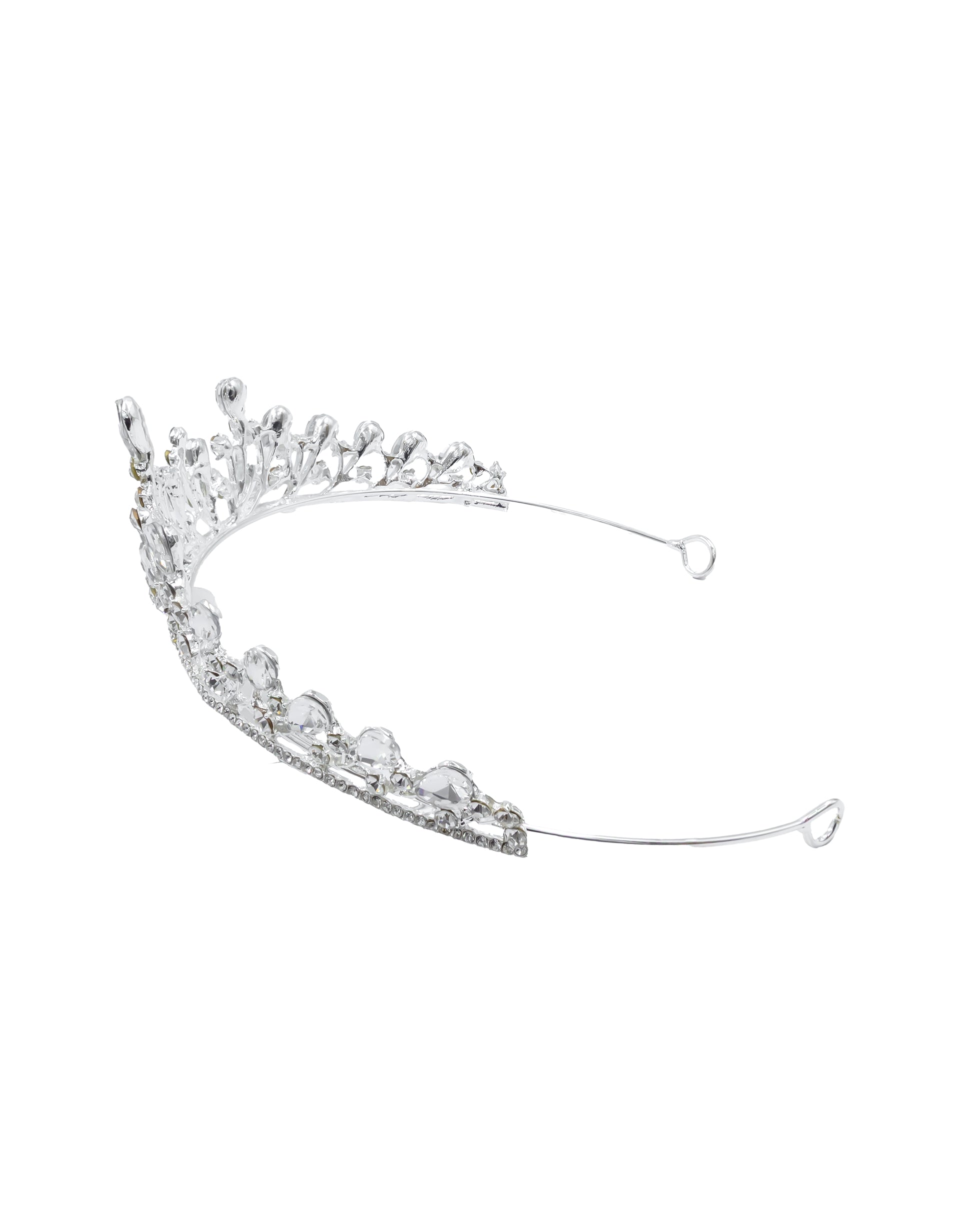 Corona Plateada de Diadema con piedras  - M53 Oro Laminad