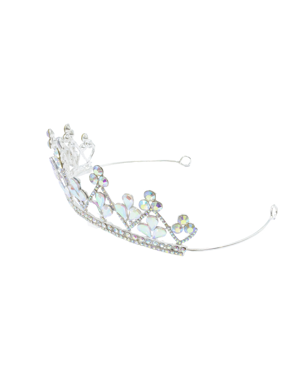 Corona Plateada de Diadema con piedras  - M97 Oro Laminado
