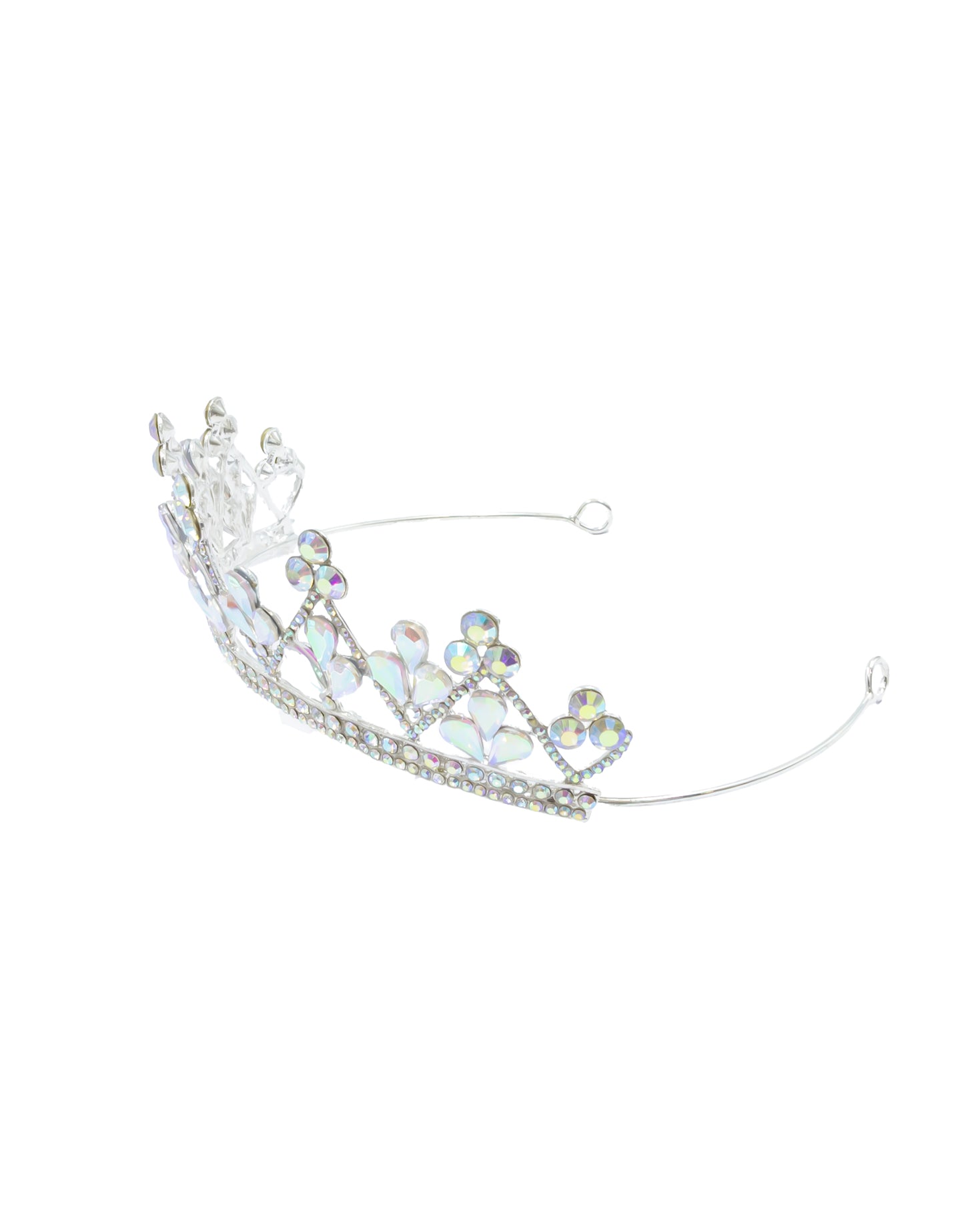 Corona Plateada de Diadema con piedras  - M97 Oro Laminado