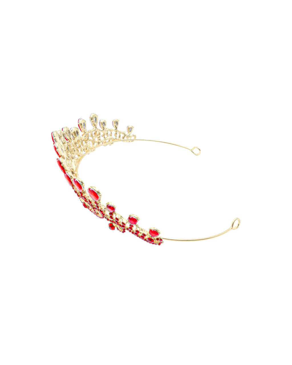 Corona Dorada de Diadema con piedras  - M232 Oro Laminado