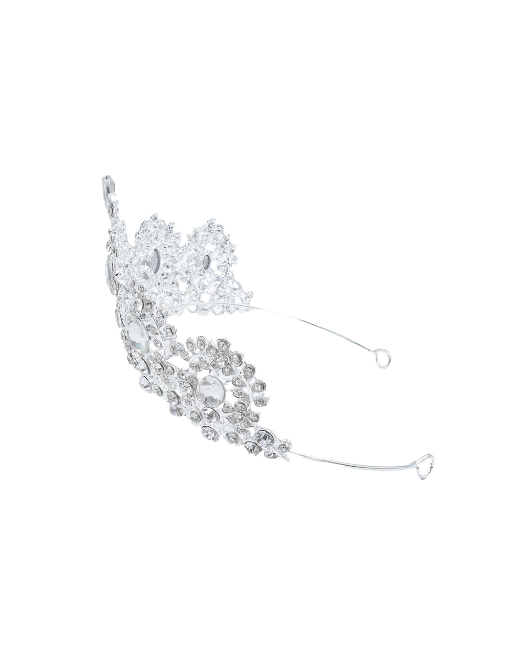 Corona Plateada de Diadema con piedras  - M42 Oro Laminado