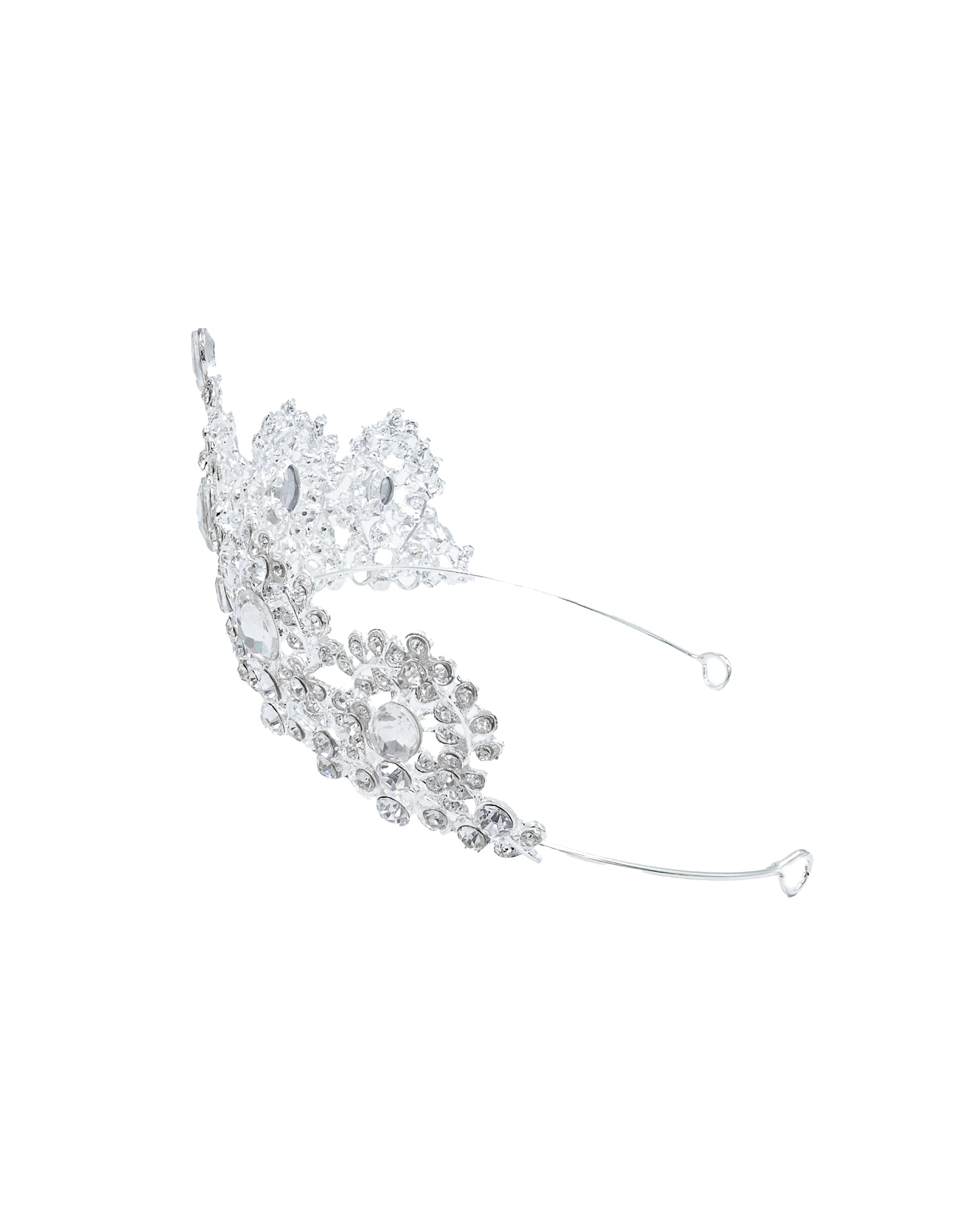 Corona Plateada de Diadema con piedras  - M42 Oro Laminado