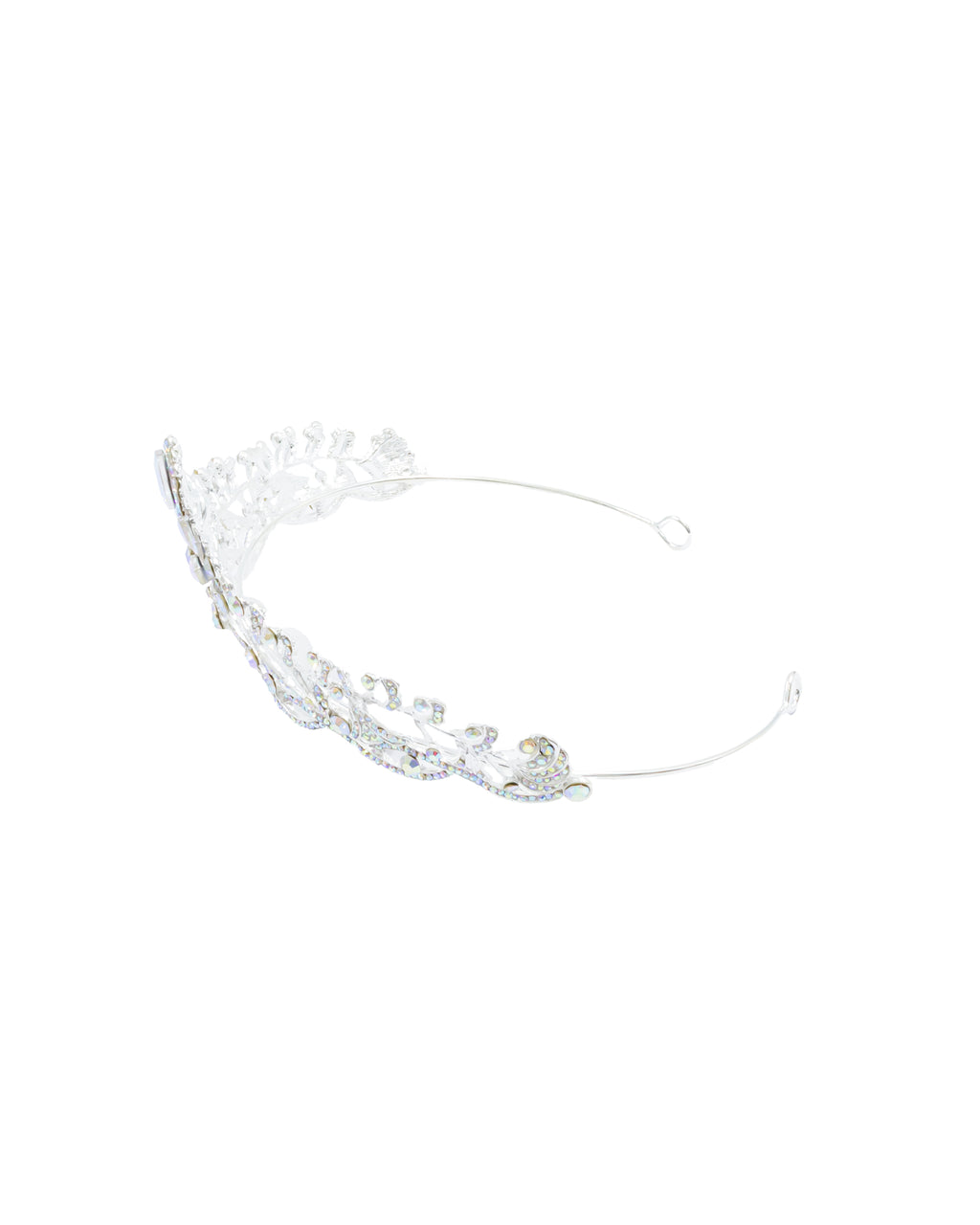 Corona Plateada de Diadema con piedras  - M99 Oro Laminado