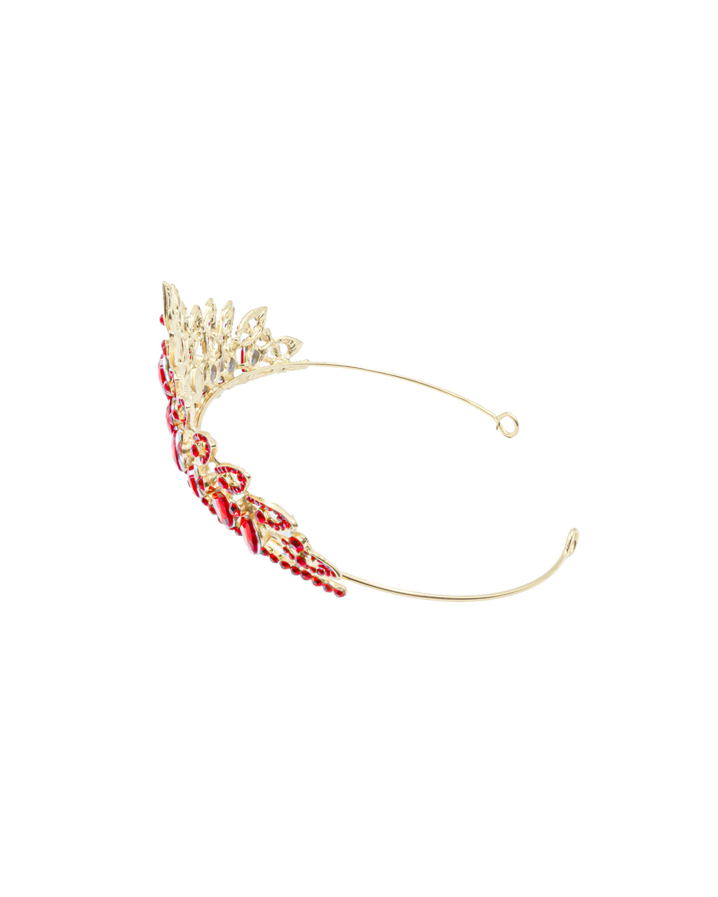 Corona Dorada de Diadema con piedras  - M242 Oro Laminado