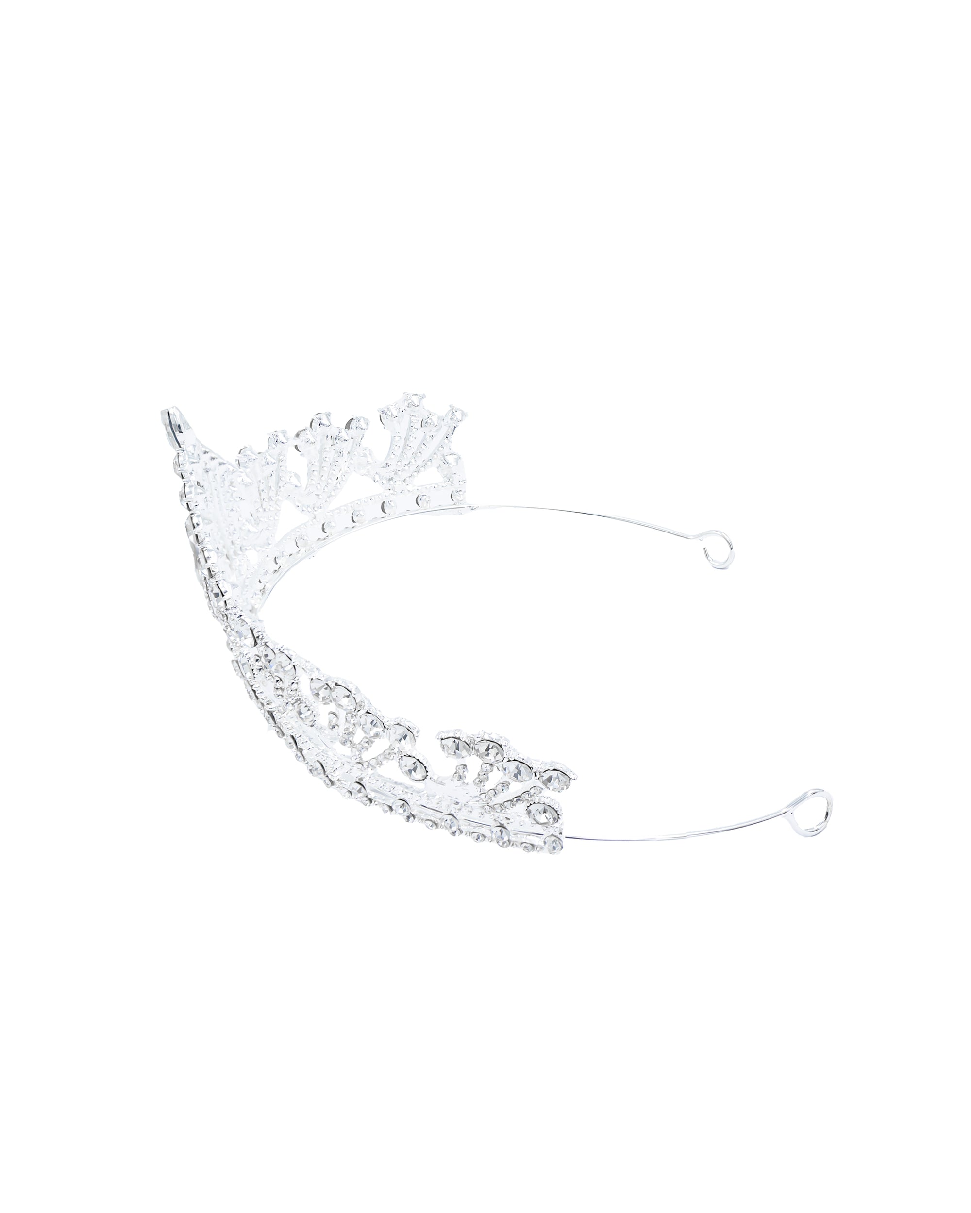 Corona Plateada de Diadema con piedras  - M18 Oro Laminado