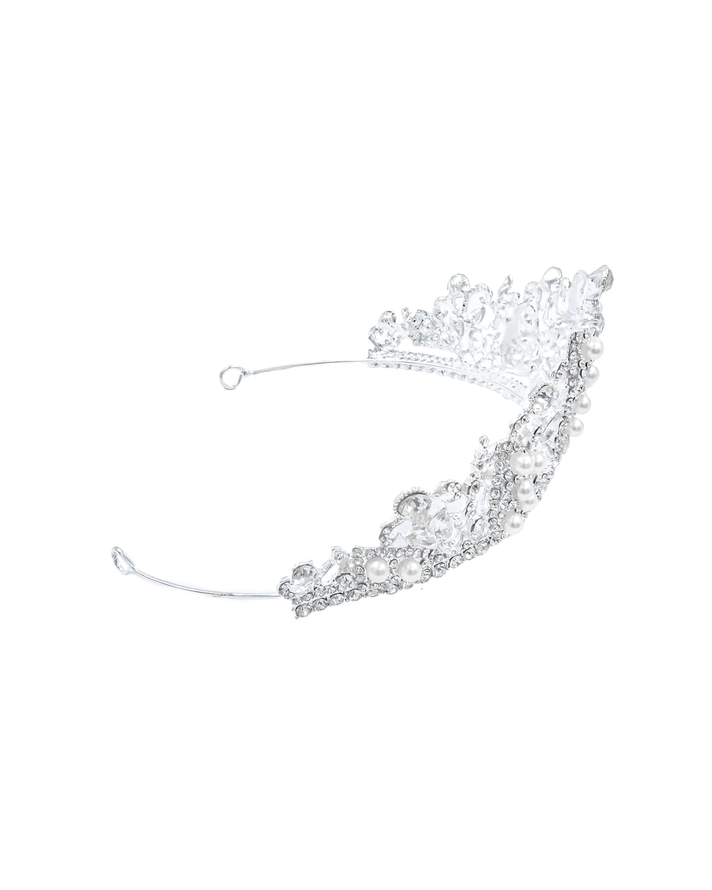 Corona Plateada de Diadema con piedras  - M70 Oro Laminado
