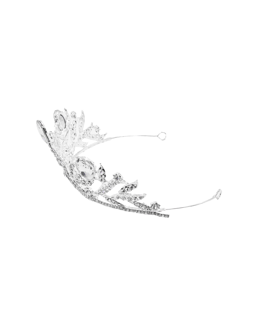 Corona Plateada de Diadema con piedras  - M103 Oro Laminado