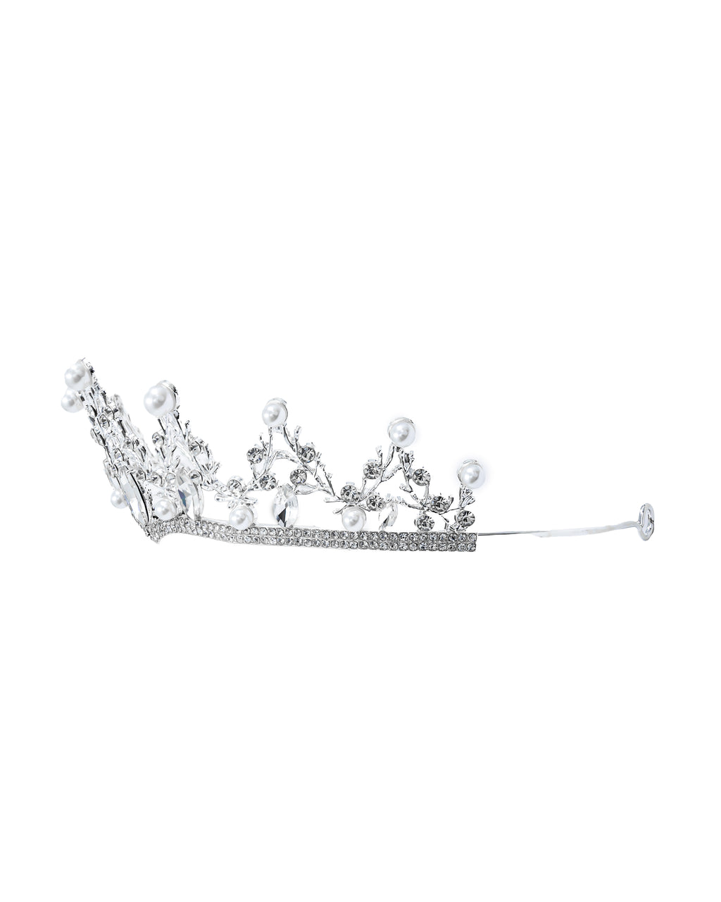 Corona Plateada de Diadema con piedras  - M4 Oro Laminado