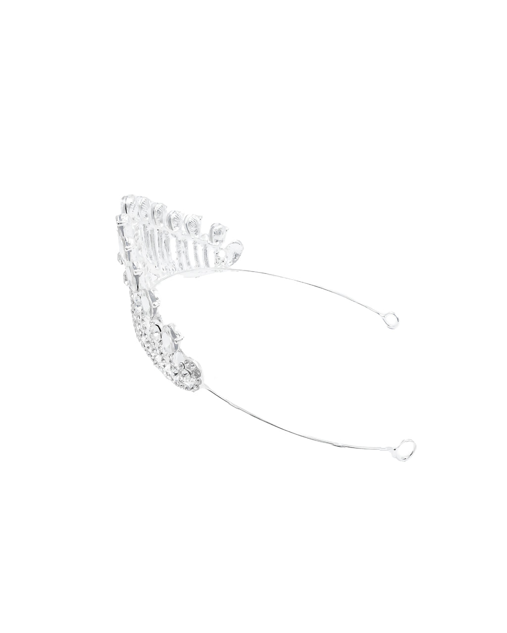 Corona Plateada de Diadema con piedras  - M44 Oro Laminado