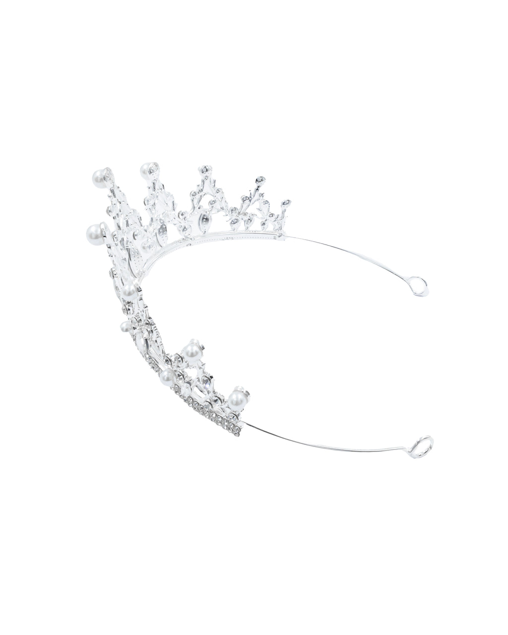 Corona Plateada de Diadema con piedras  - M47 Oro Laminado