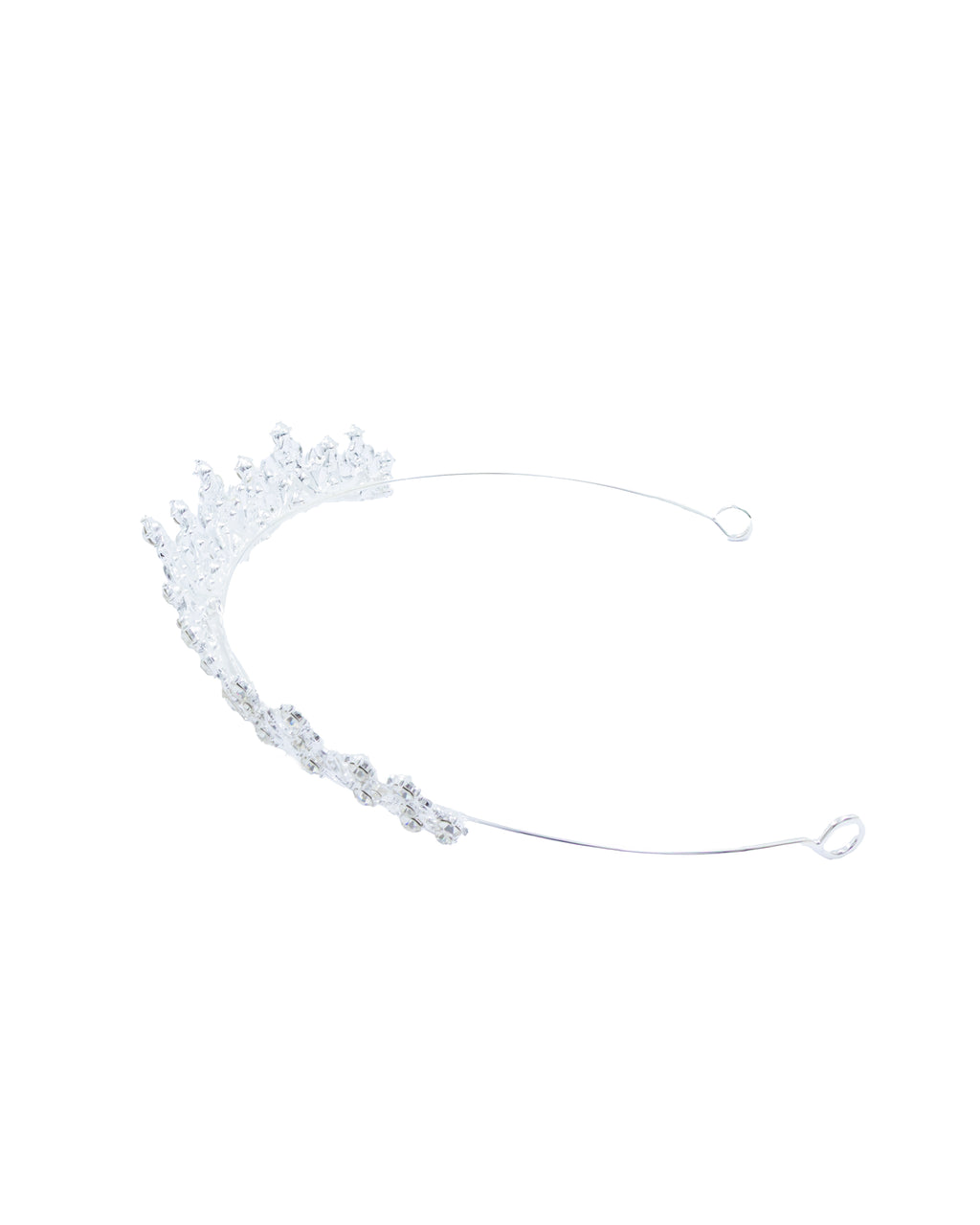 Corona Plateada de Diadema con piedras  - M81 Oro Laminado