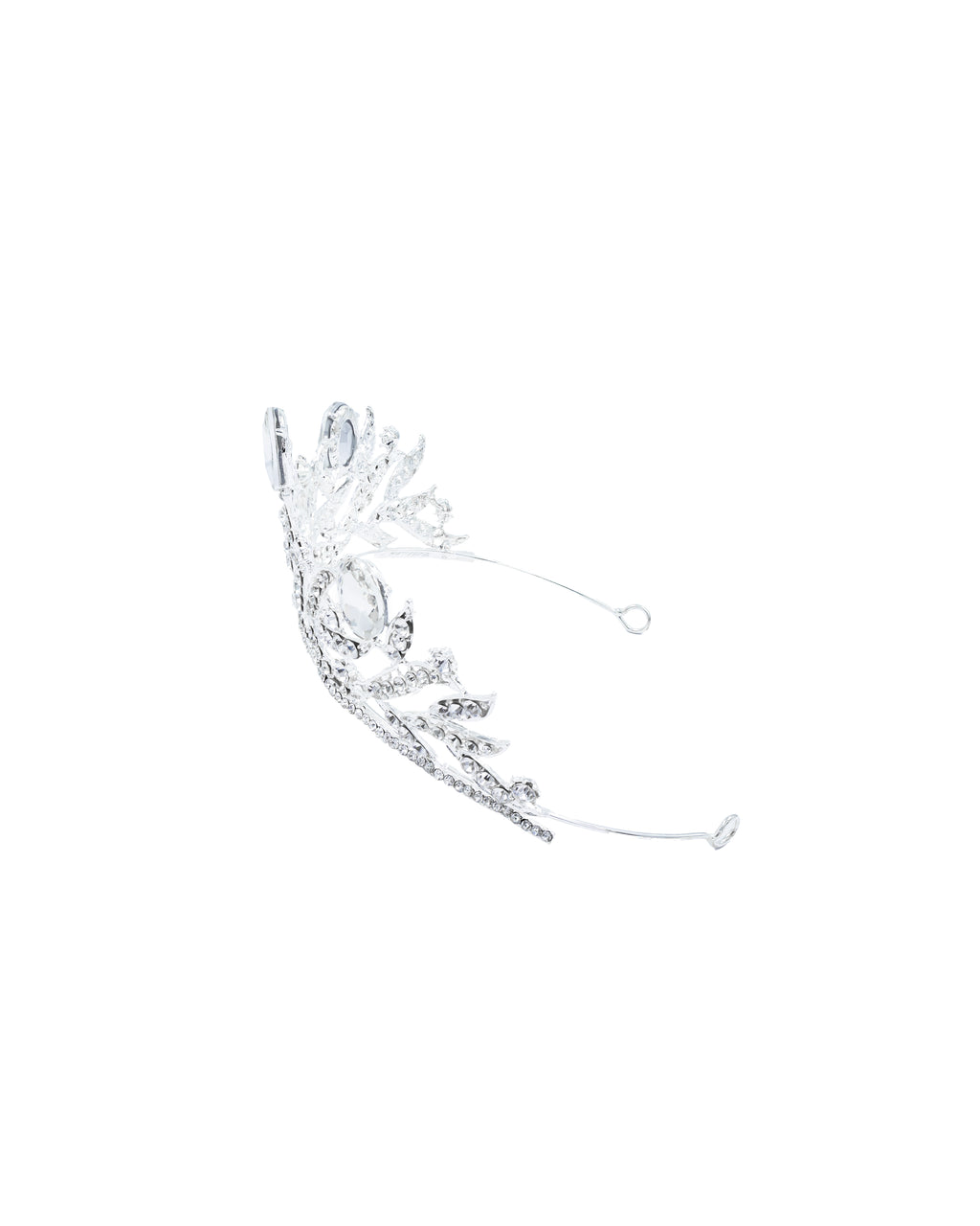Corona Plateada de Diadema con piedras  - M16 Oro Laminado