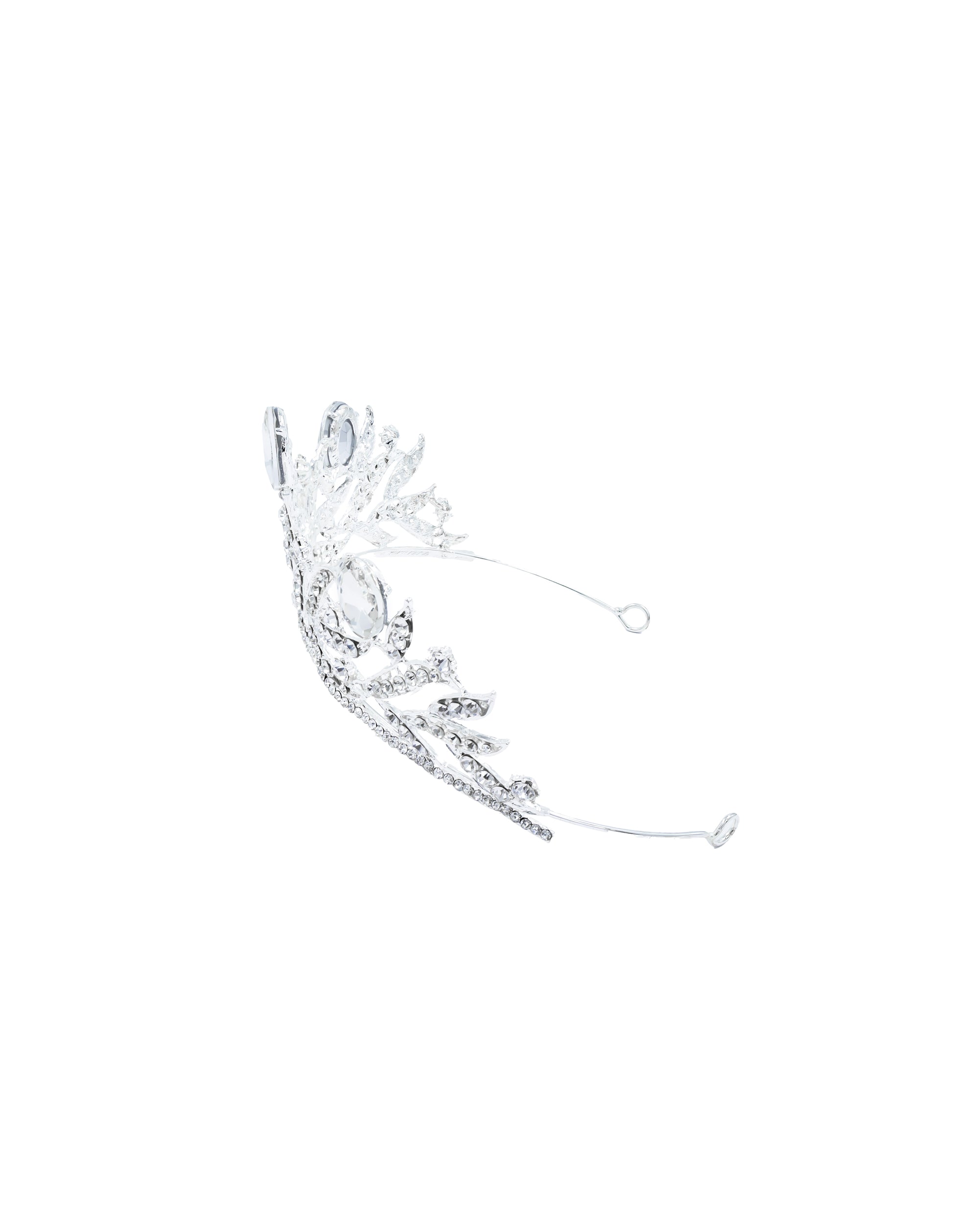 Corona Plateada de Diadema con piedras  - M16 Oro Laminado