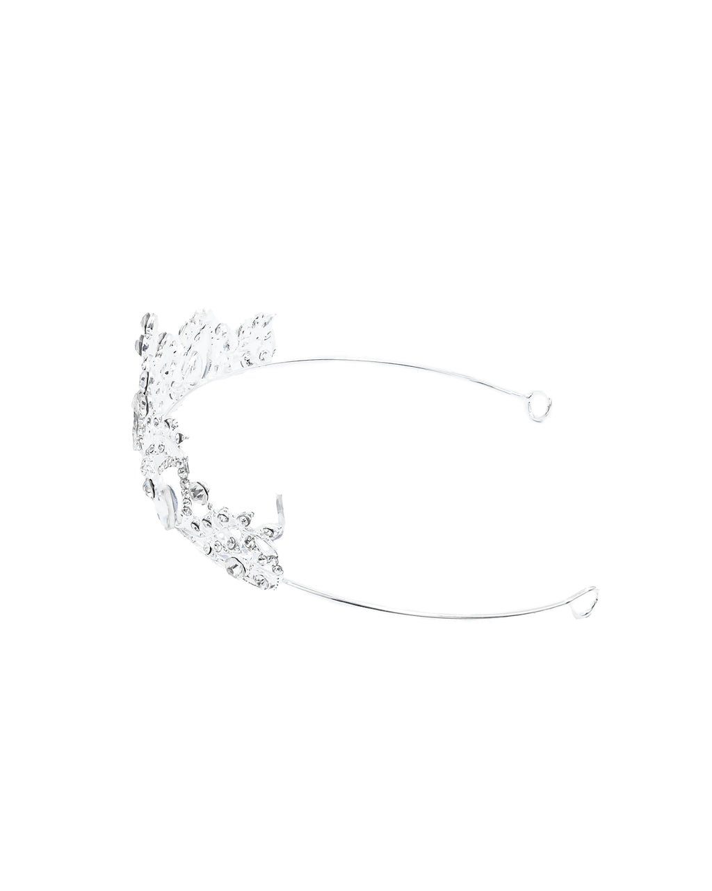 Corona Plateada de Diadema con piedras  - M50 Oro Laminado