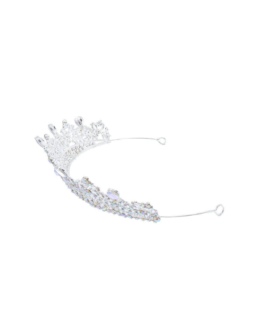 Corona Plateada de Diadema con piedras  - M95 Oro Laminado