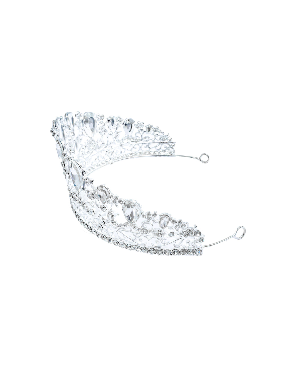 Corona Plateada de Diadema con piedras  - M76 Oro Laminado