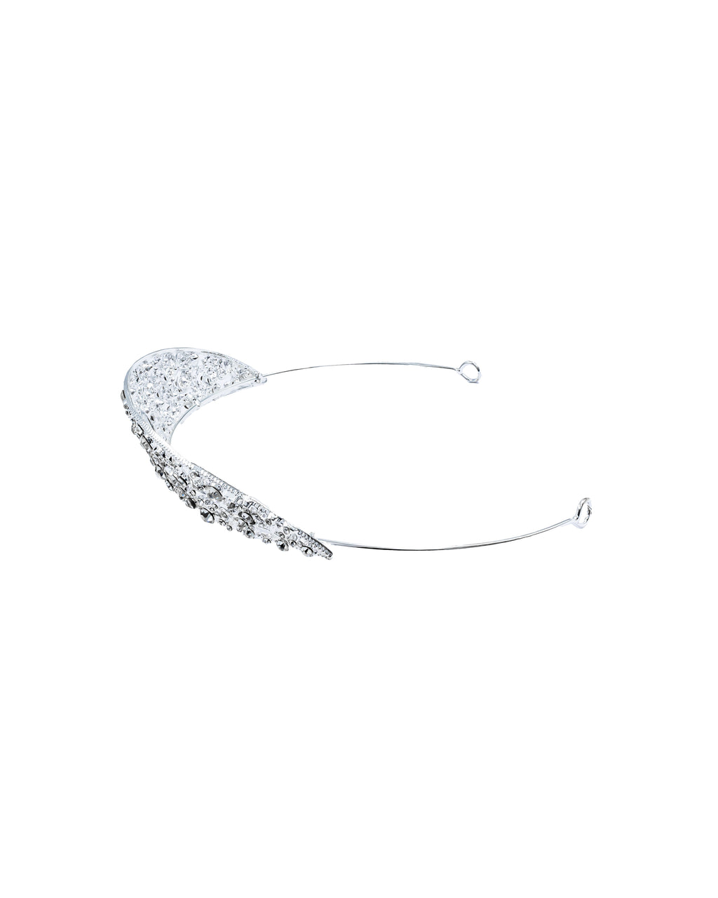 Corona Plateada de Diadema con piedras  - M57 Oro Laminad