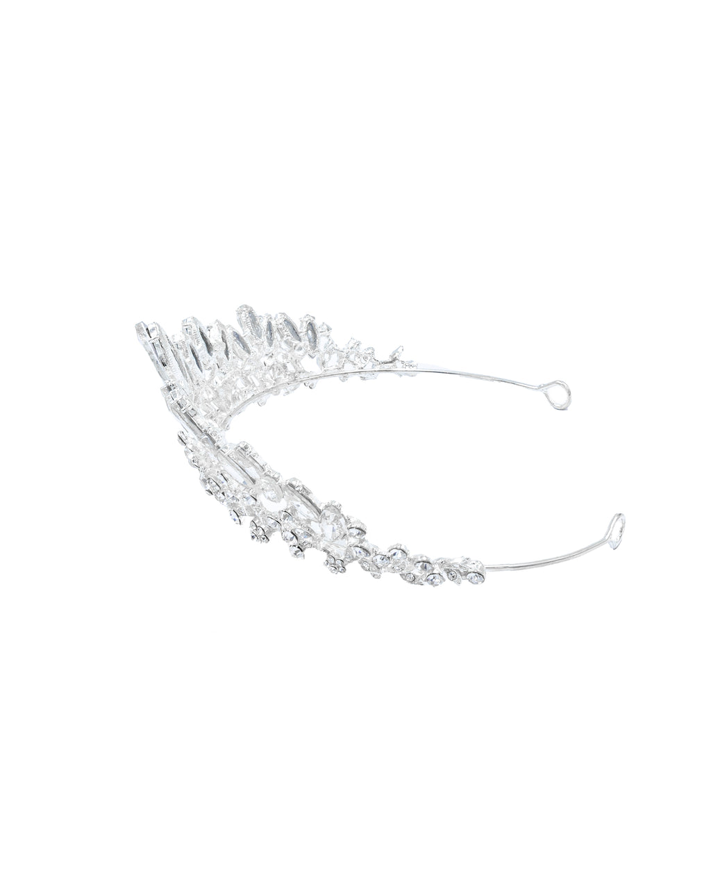 Corona Plateada de Diadema con piedras  - M73 Oro Laminado