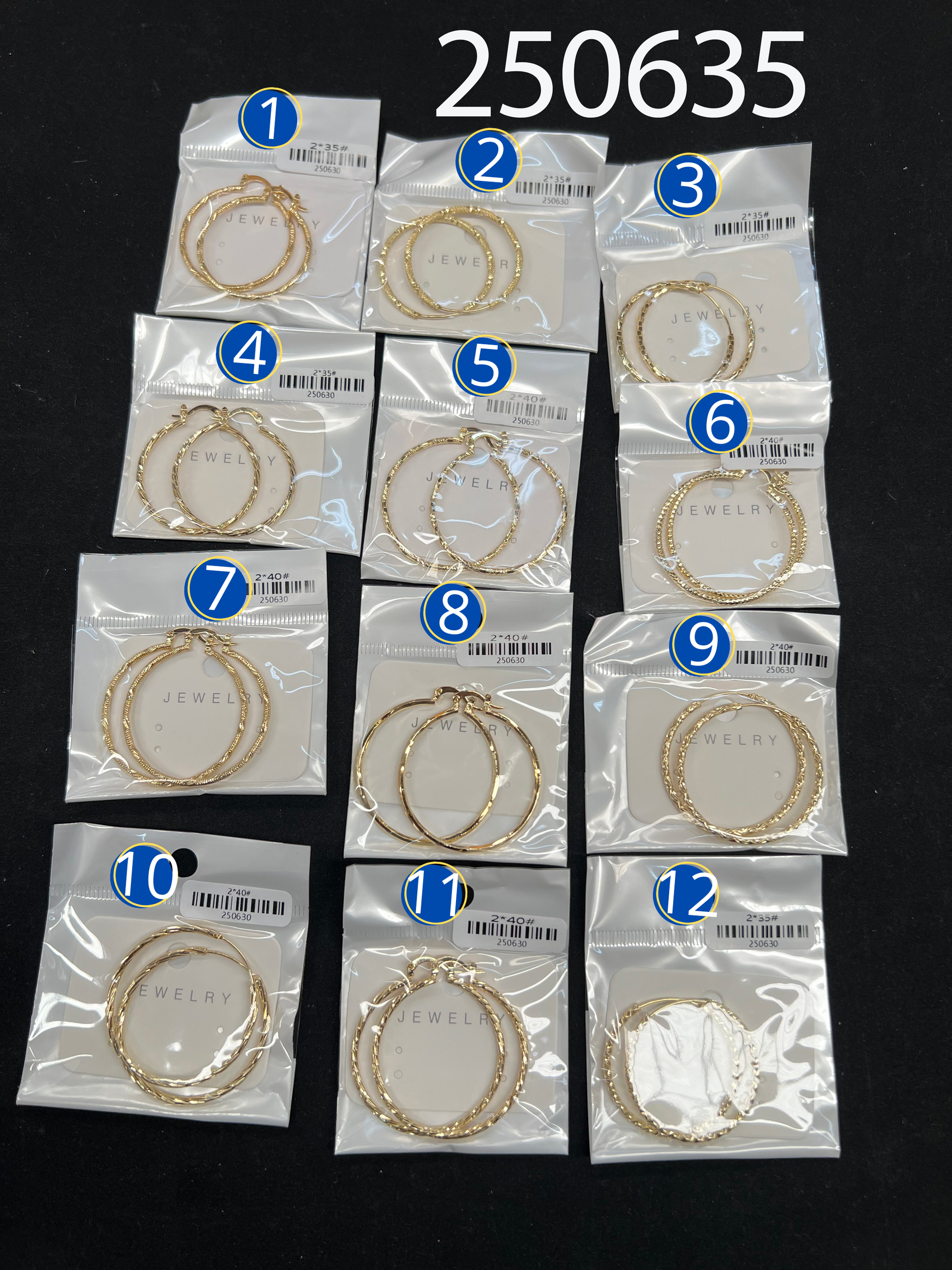 [07/JULIO/26] Aretes Dorados M3 ORO Laminado